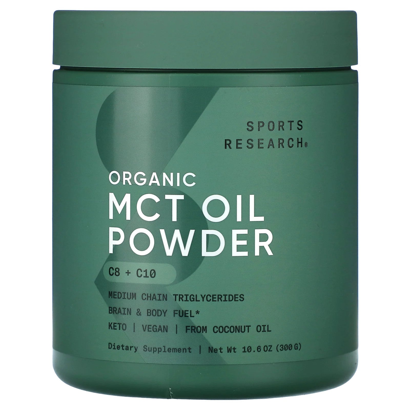 Organic MCT Oil Powder, 10.6 Oz (300 G)