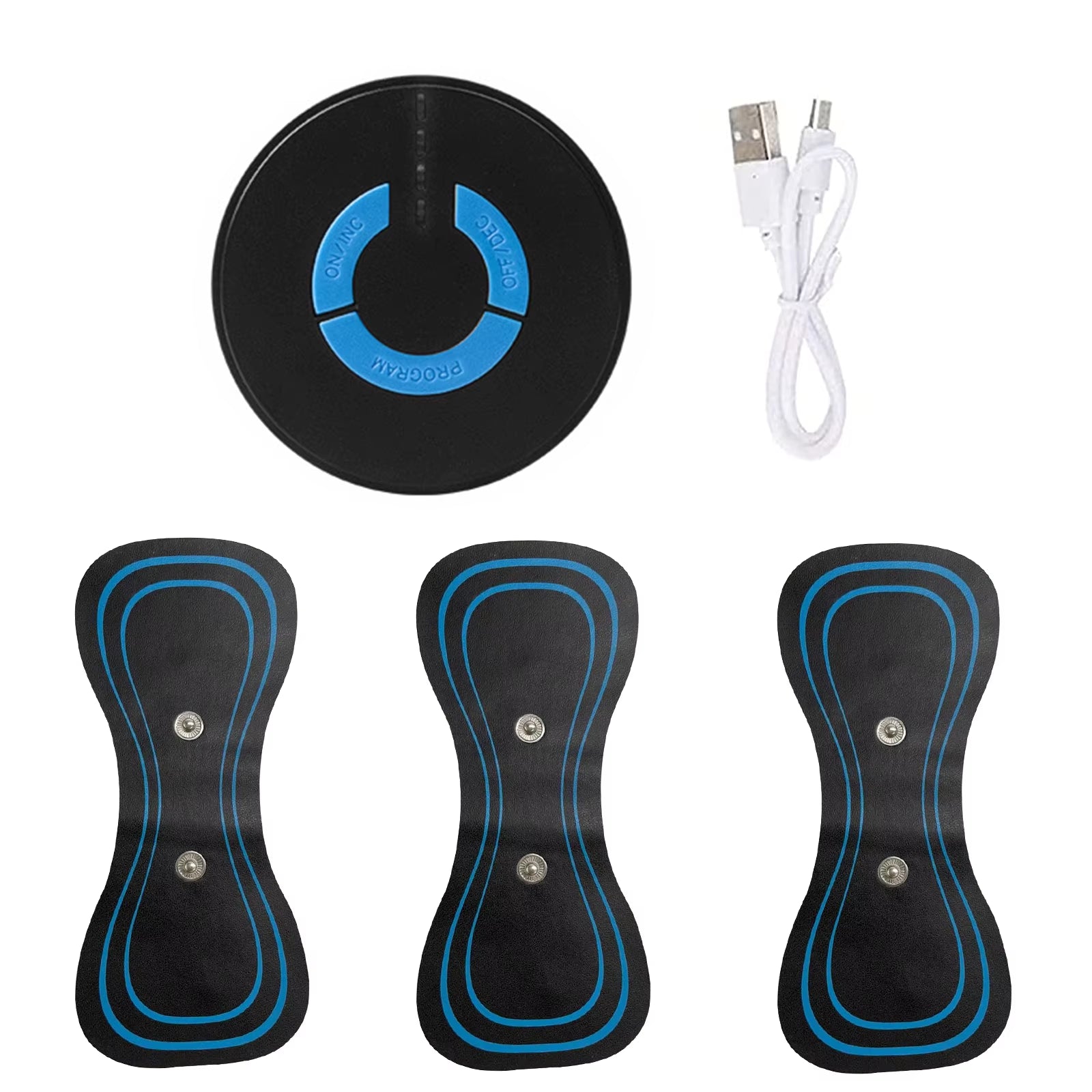 Electric Muscle Massager Portable Mini Neck Back Cervical Massage Patch Stimulator EMS 6 Modes Muscle Relief Pain Relaxation