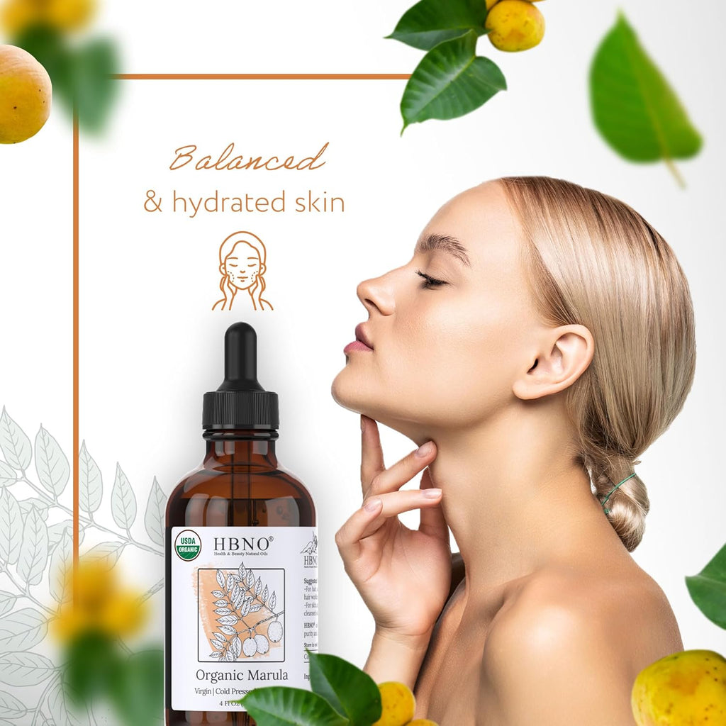 Organic Marula Oil - Huge 4 Oz (120Ml) Value Size - USDA Certified Organic Marula Seed Oil, Cold Pressed for Face, Body, Lips, Shampoo & Conditioner