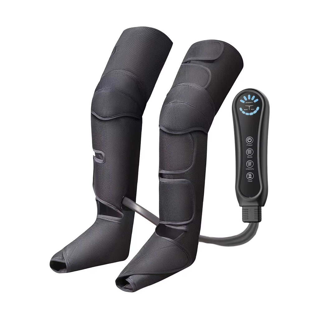 Air Compression Leg Massager Foot Calf Machine Blood Circulation Relaxation Instrument Long Airbag Vibration Heating Knee Tool