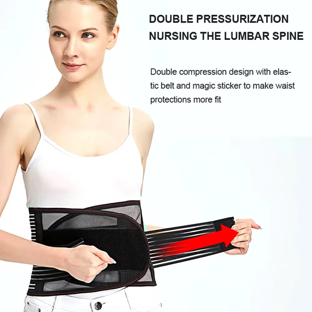 Back Braces for Lower Back Pain Relief with 5 Stays,Breathable Back Support Belt for Men/Women,Anti-Skid Lumbar Support Belt