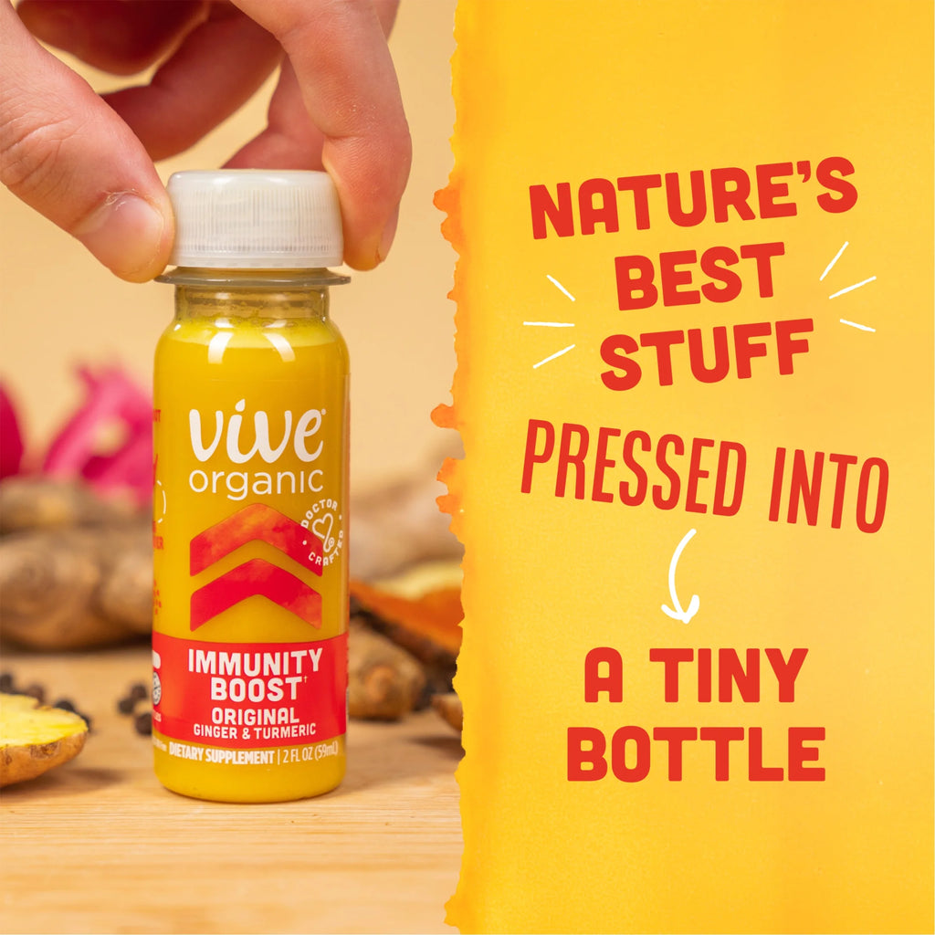 (2 Pack)  Immunity Boost Shot, Original Ginger and Turmeric Wellness Shot, 2 Fl Oz Bottle