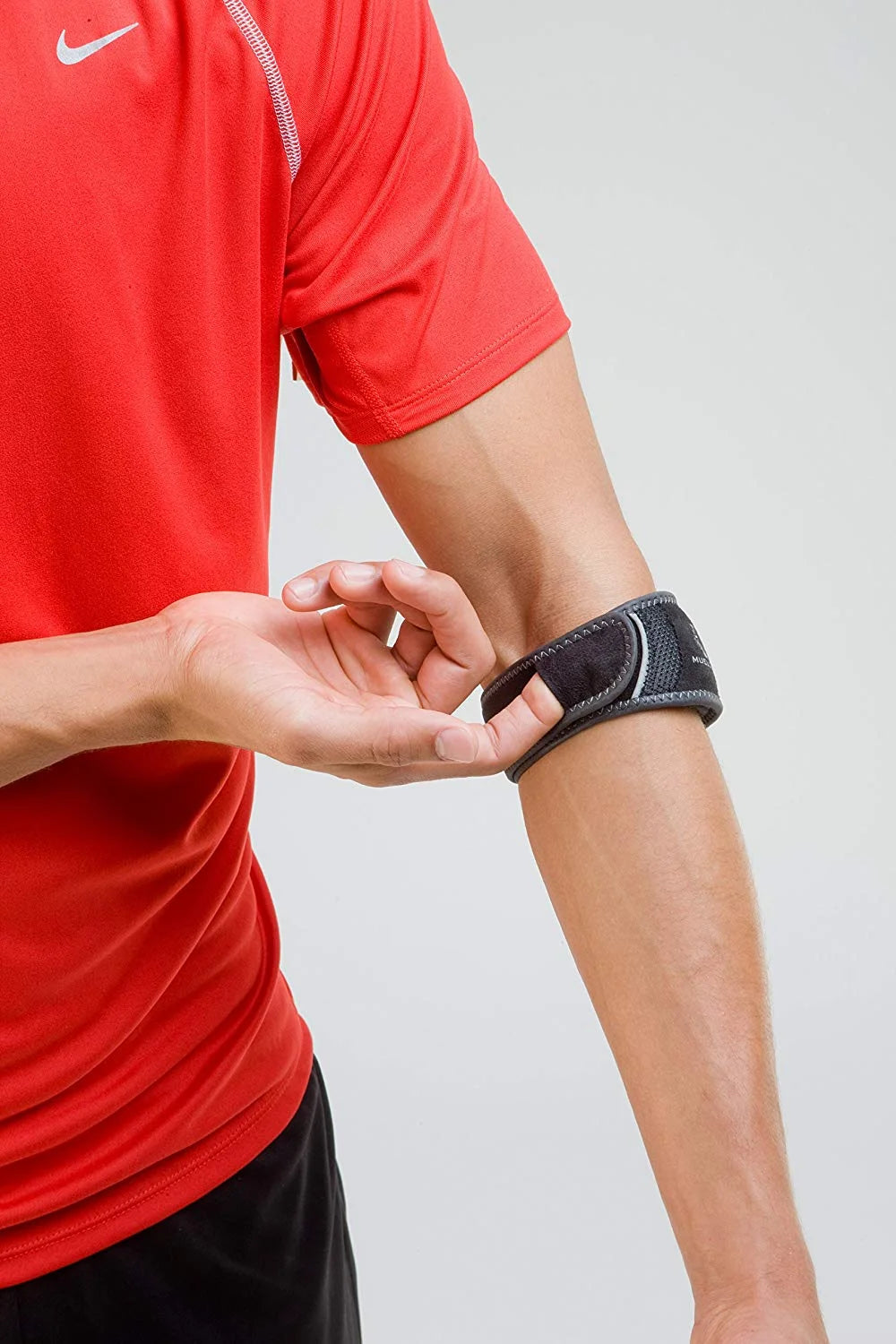 Hg80 Premium Tennis Elbow Brace, Black/Gray, Large/Extra Large