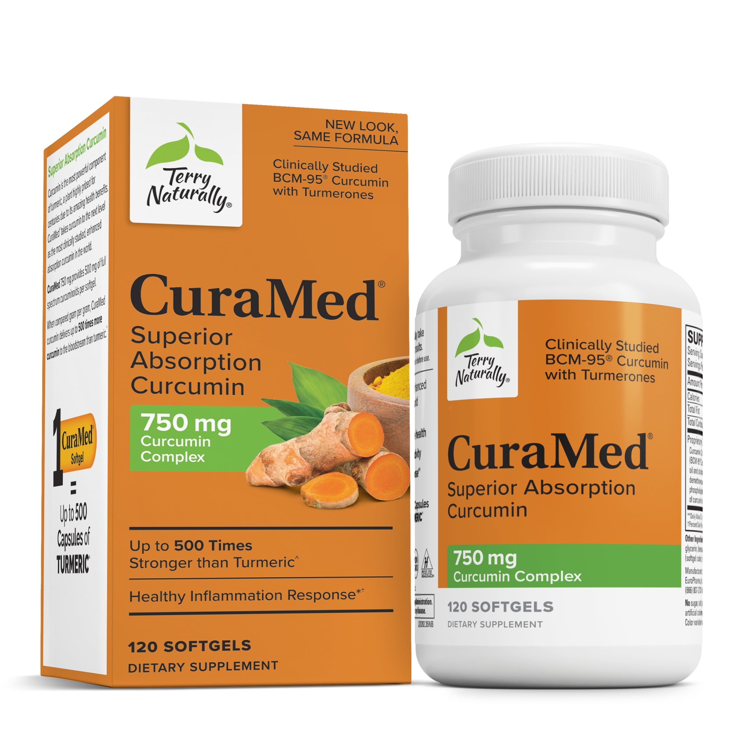 Europharma -  Curamed with BCM-95 750 Mg. - 120 Softgels