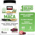 Perfect Maca, Black & Yellow Maca Root Supplement with DIM & Saffron for Mood, Hormone, & Energy Support, Dark Cherry, 60 Soft Chews