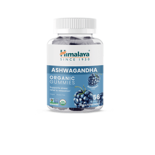 Ashwagandha Organic Gummies, KSM-66, for Stress Relief, Energy & Relaxation, 56 Gummies