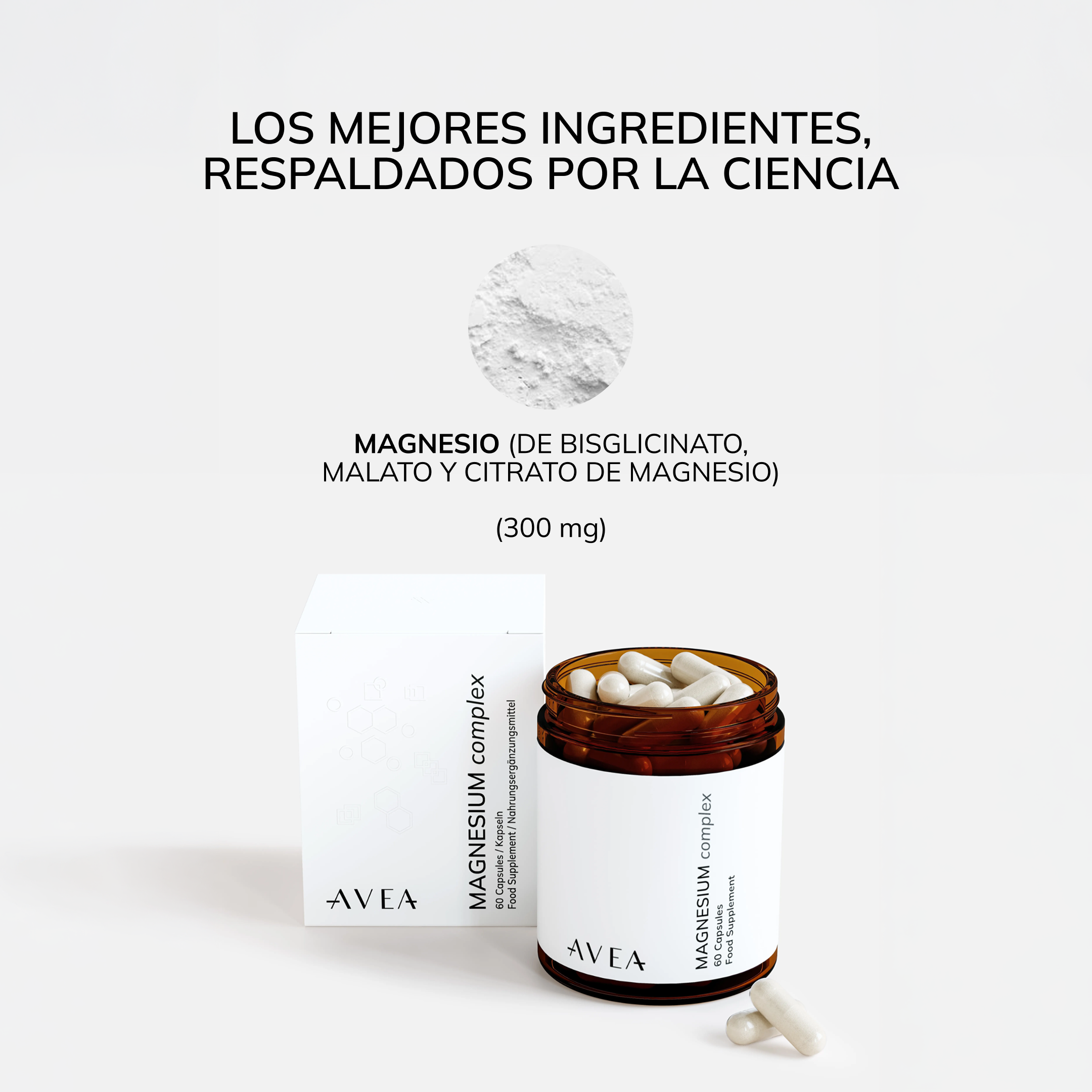 Unlock Your Vitality with AVEA Magnesium Complex - 300 mg of Essential Magnesium for Optimal Health