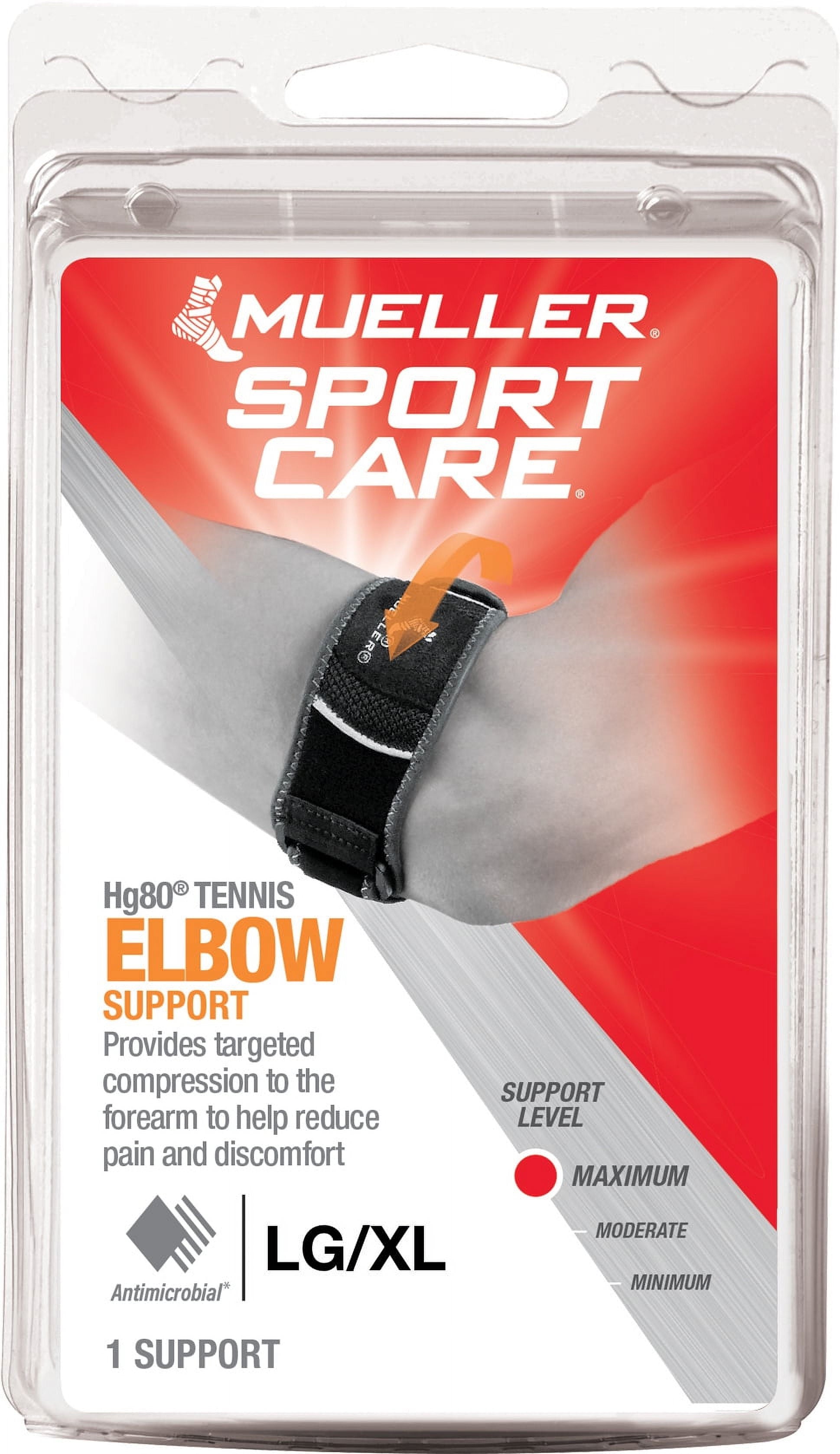 Hg80 Premium Tennis Elbow Brace, Black/Gray, Large/Extra Large