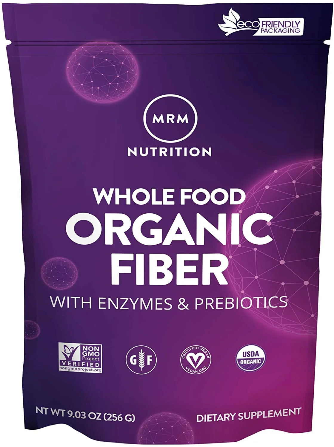 MRM - Whole Food Organic Fiber with Enzymes & Prebiotics Unflavored - 9.03 Oz.