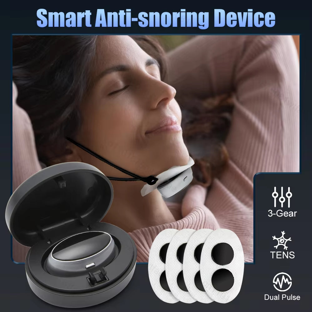 Smart Anti-Snoring Device Breathing Corrector Electric anti Snoring Sleep Pro Smart EMS anti Snoring Device