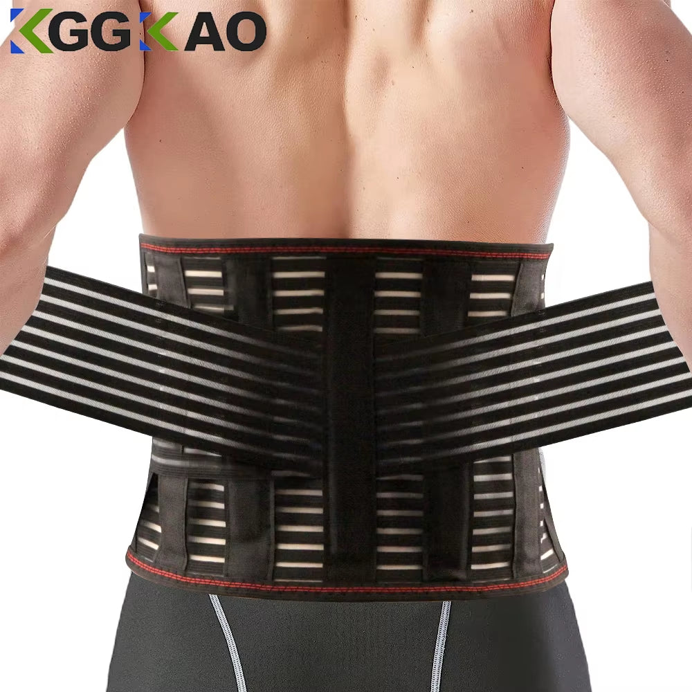 Back Braces for Lower Back Pain Relief with 5 Stays,Breathable Back Support Belt for Men/Women,Anti-Skid Lumbar Support Belt