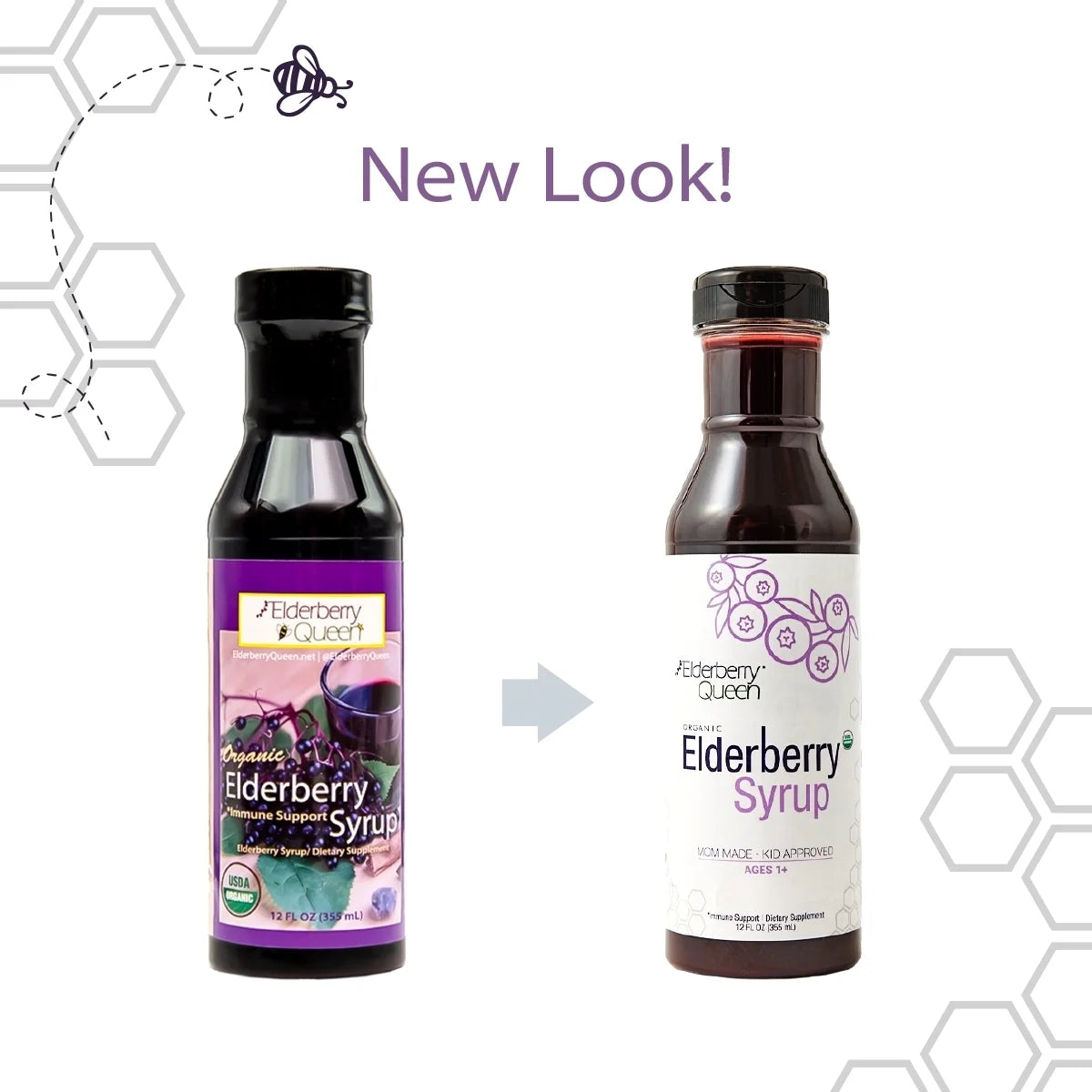Certified Organic Elderberry Syrup Supplement for Immune Support, 12 Fl Oz