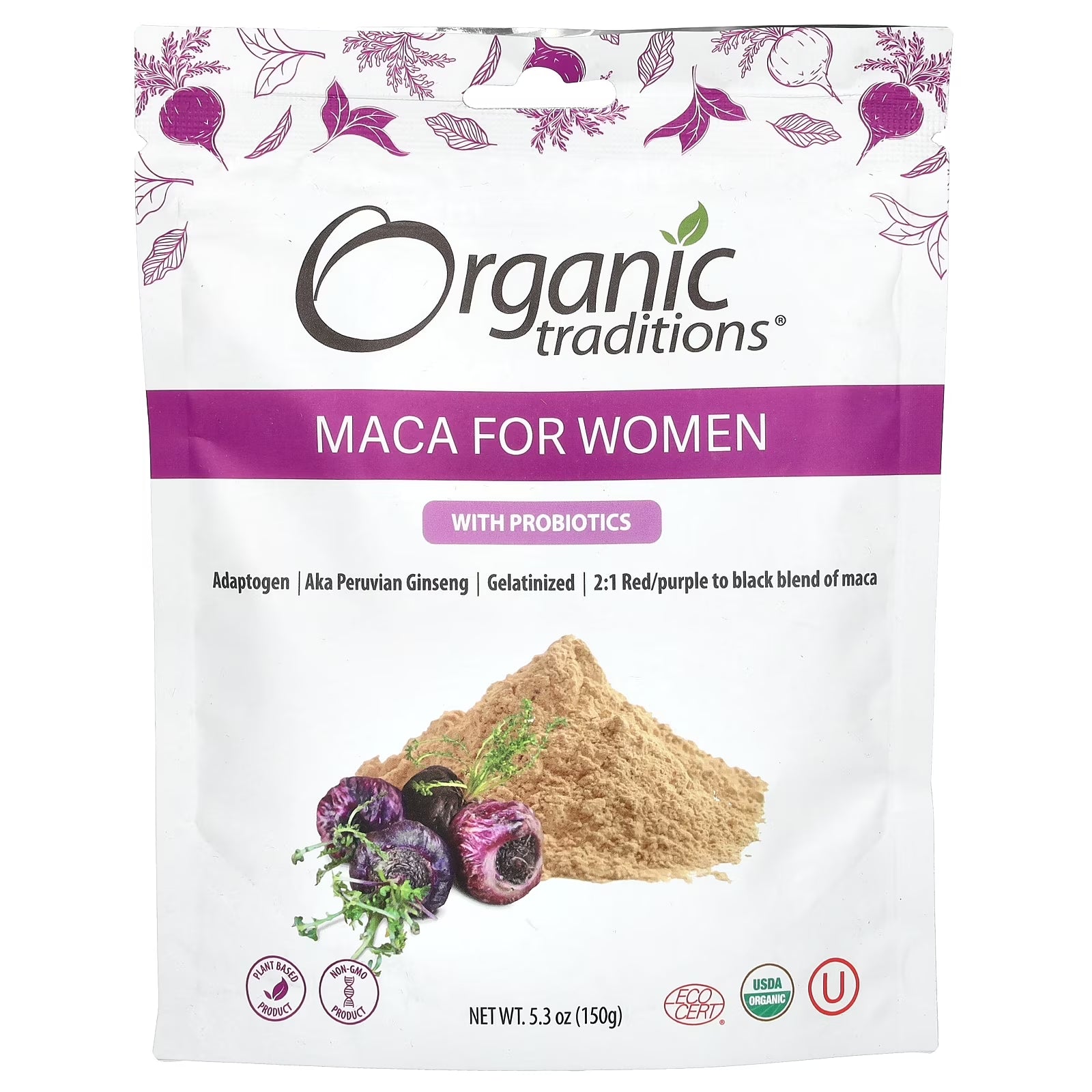 Maca for Women with Probiotics, 5.3 Oz (150 G)