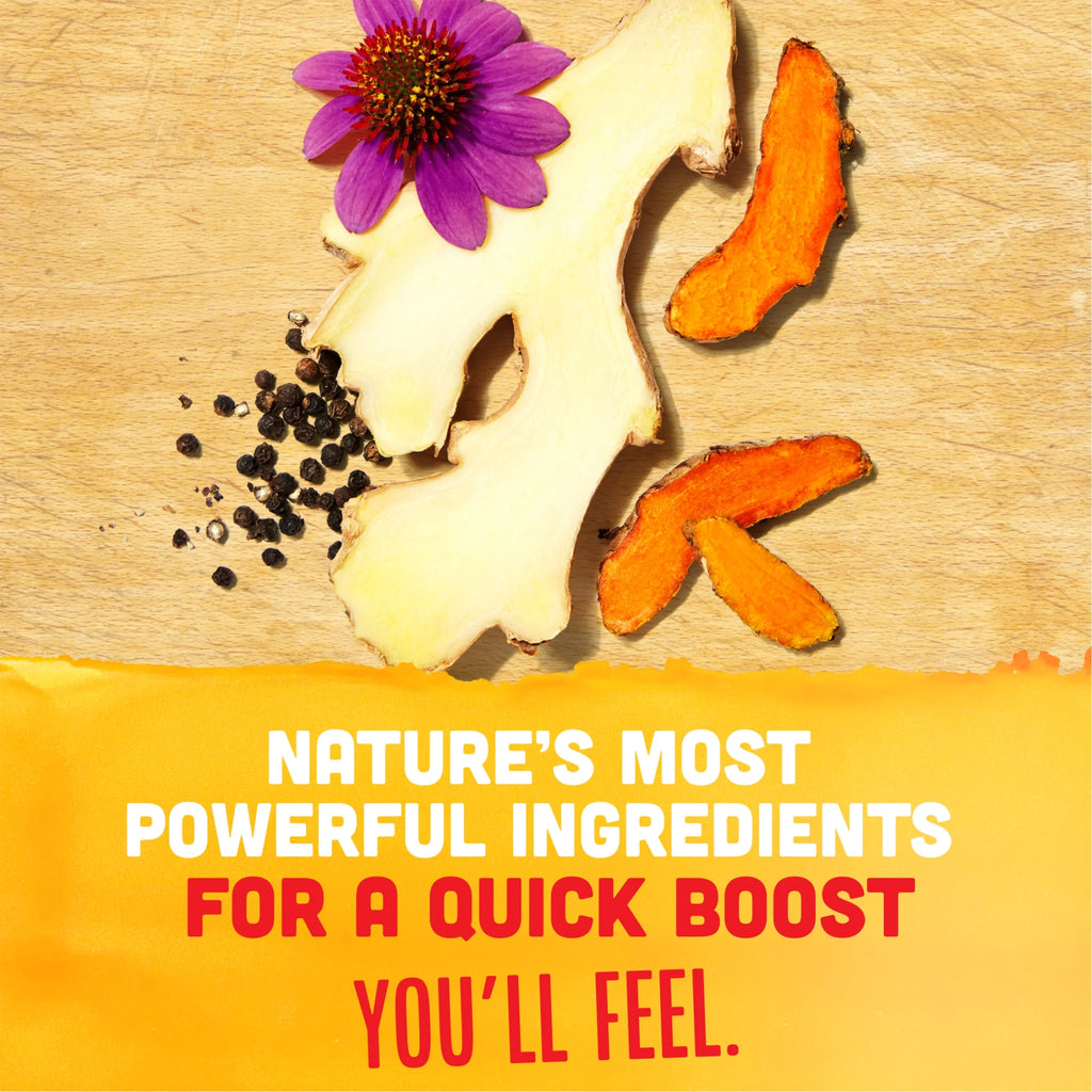 (2 Pack)  Immunity Boost Shot, Original Ginger and Turmeric Wellness Shot, 2 Fl Oz Bottle