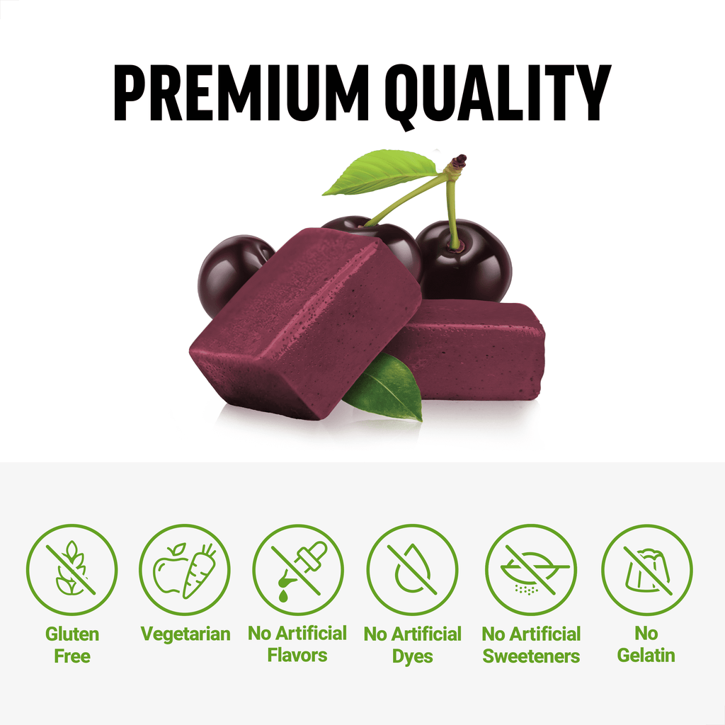 Perfect Maca, Black & Yellow Maca Root Supplement with DIM & Saffron for Mood, Hormone, & Energy Support, Dark Cherry, 60 Soft Chews