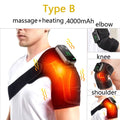 Electric Shoulder Heating Pad 3-Speed Vibration Muscle Relax Belt Thermal Massager Shoulder Neck Health Care Support Brace