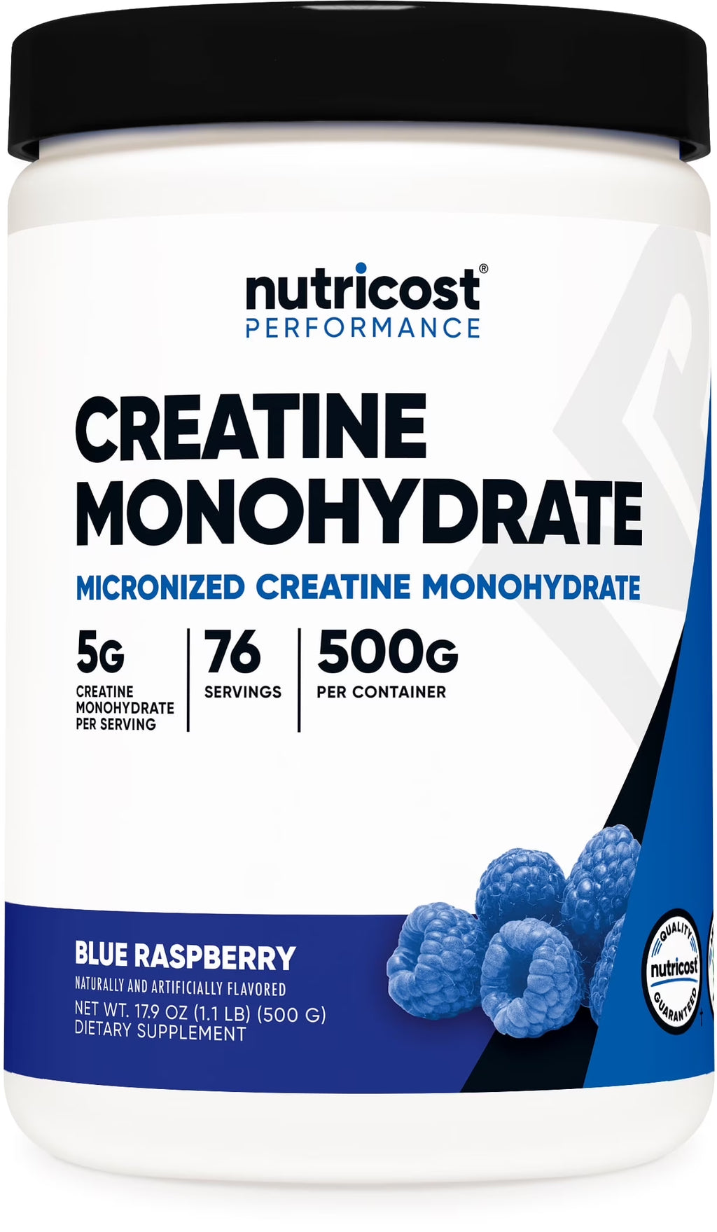 Creatine Monohydrate Supplement Powder (500 Grams) (Blue Raspberry)