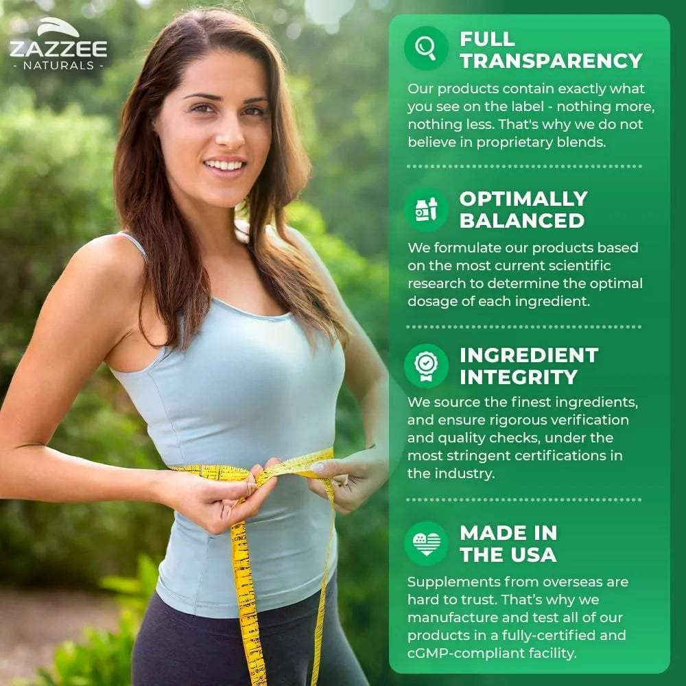 Zazzee Extra Strength Green Tea Extract 6000 Mg – 150 Vegan Capsules – 20:1 Potency – 50% EGCG / 98% Polyphenols – 5‑Month Supply – Vegan • Non-Gmo • Made in USA