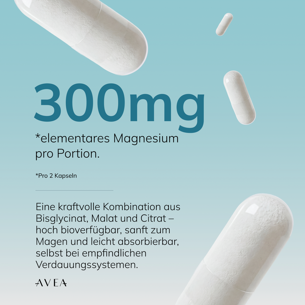 Unlock Your Vitality with AVEA Magnesium Complex - 300 mg of Essential Magnesium for Optimal Health
