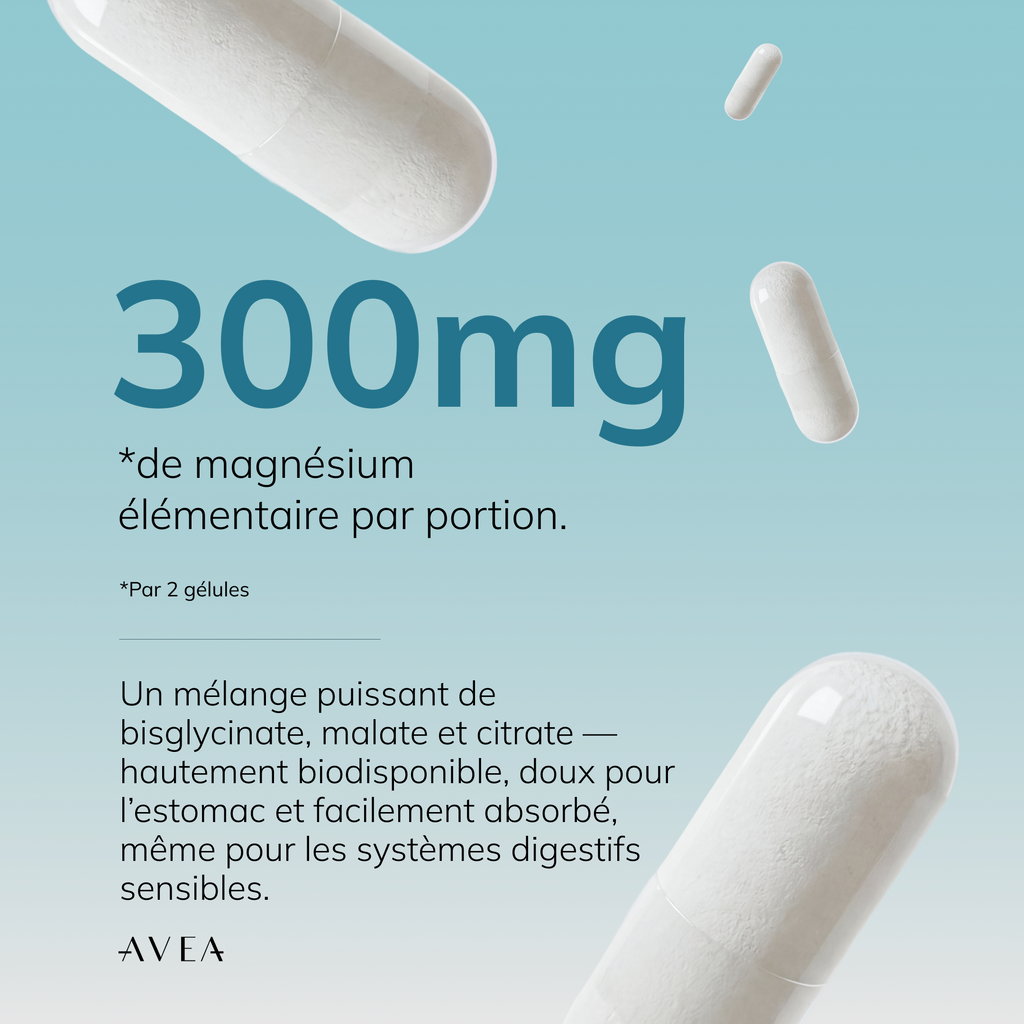 Unlock Your Vitality with AVEA Magnesium Complex - 300 mg of Essential Magnesium for Optimal Health