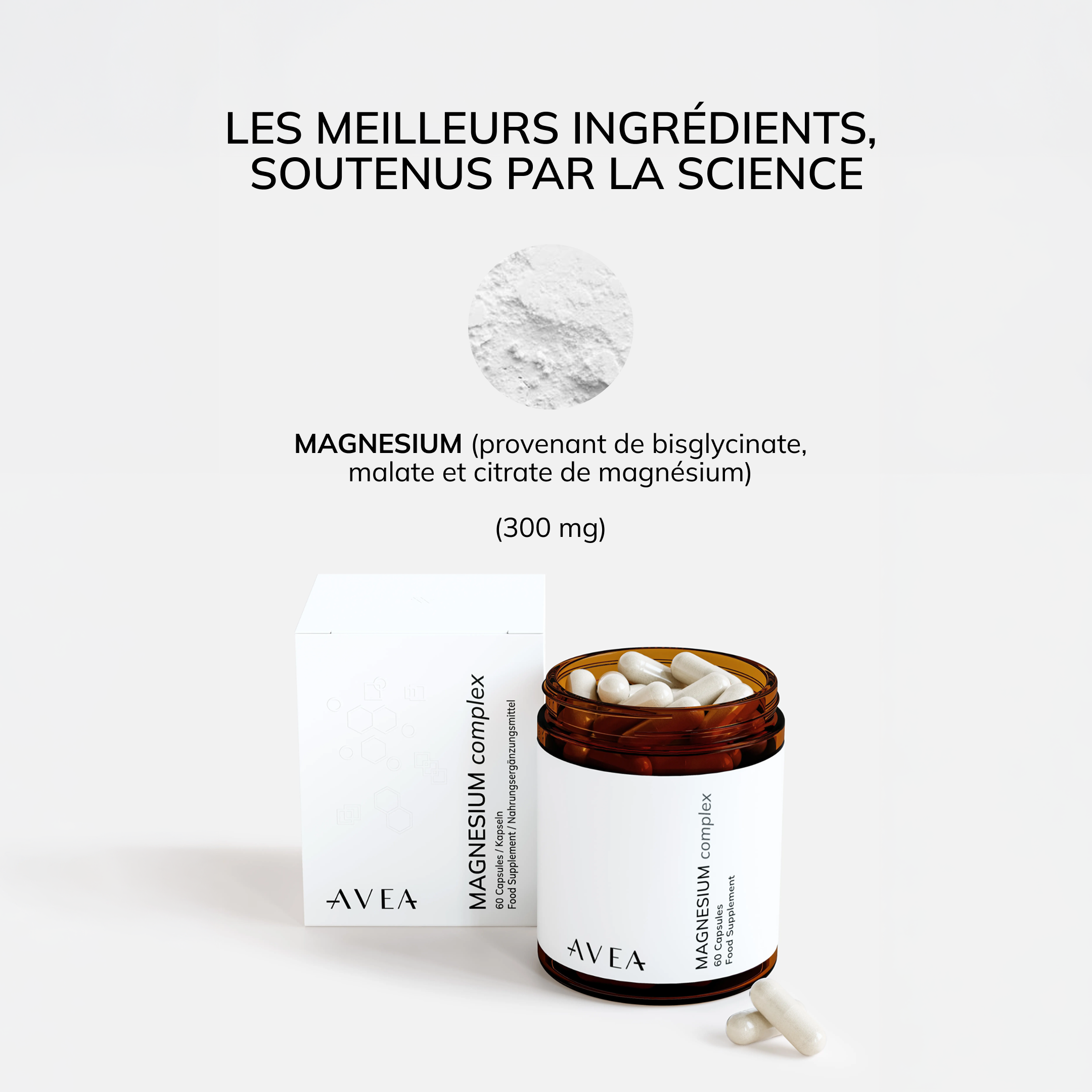 Unlock Your Vitality with AVEA Magnesium Complex - 300 mg of Essential Magnesium for Optimal Health
