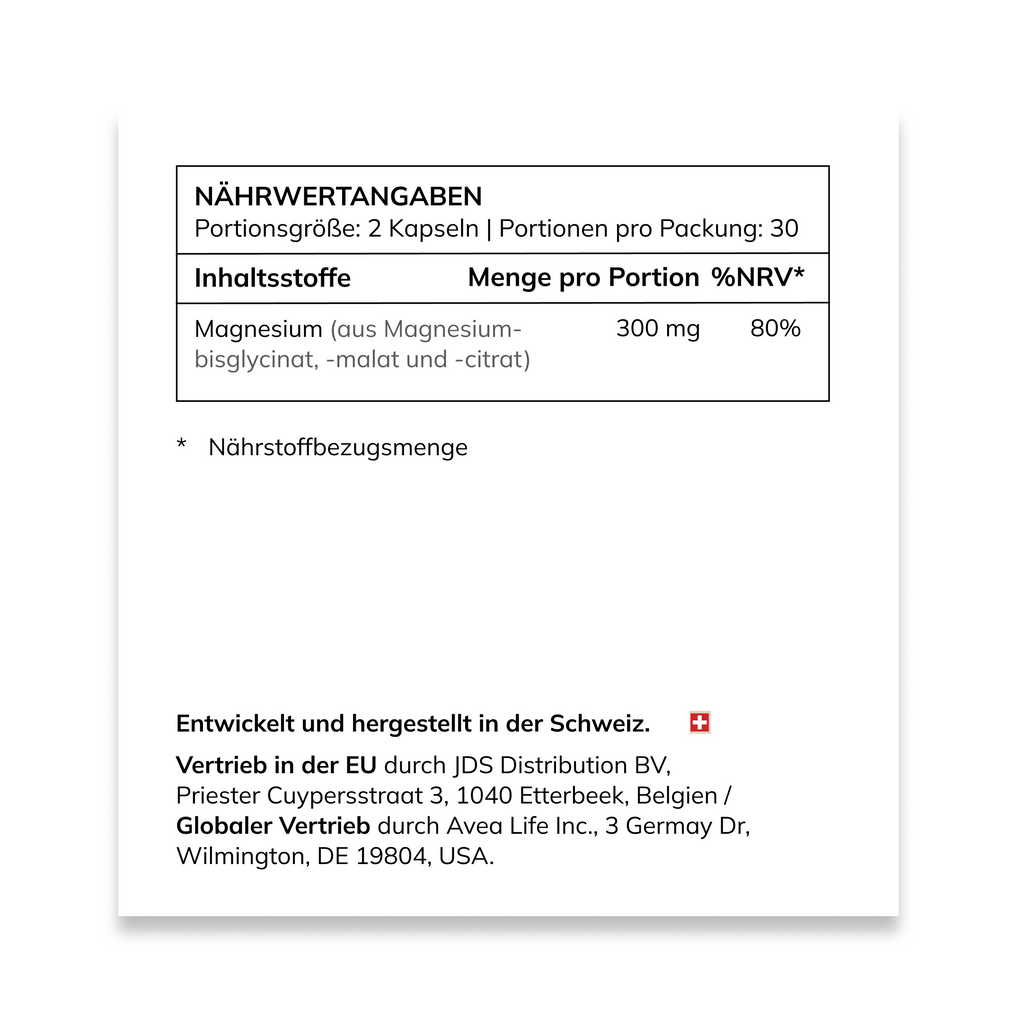 Unlock Your Vitality with AVEA Magnesium Complex - 300 mg of Essential Magnesium for Optimal Health