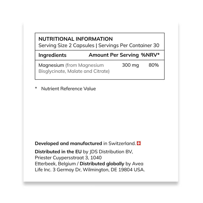 Unlock Your Vitality with AVEA Magnesium Complex - 300 mg of Essential Magnesium for Optimal Health